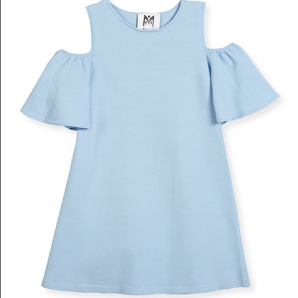 Milly Minis Cold-Shoulder Ponte Dress
